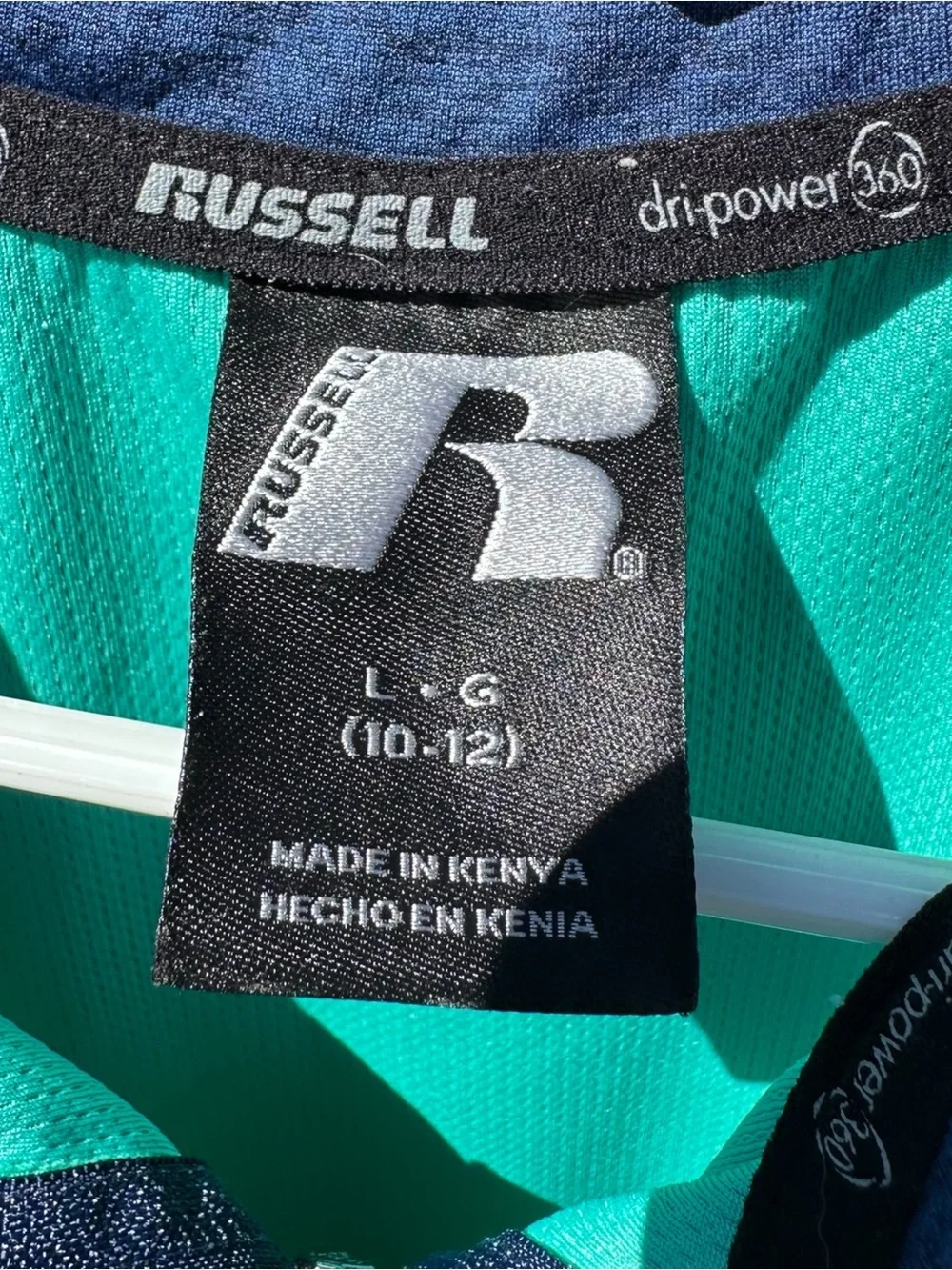 Boy’s Russell  Athletic Quarter-Zip Top -‎ Teal & Navy